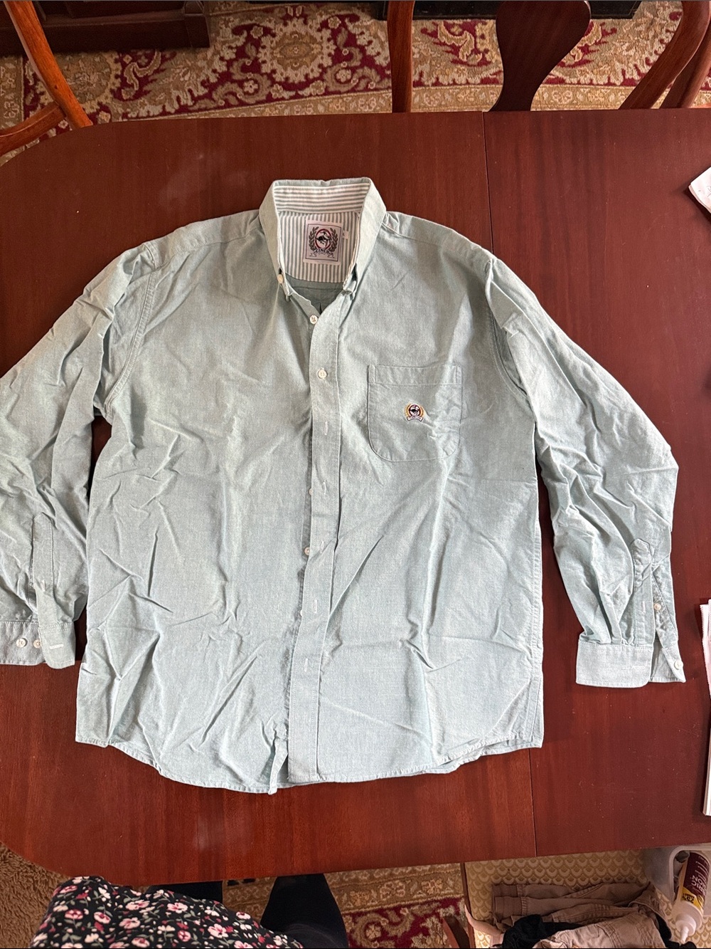 Cinch Men's Light Mint Green Button-Down Shirt